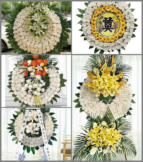 安徽安庆市潜山县五庙乡程冲村花圈速递